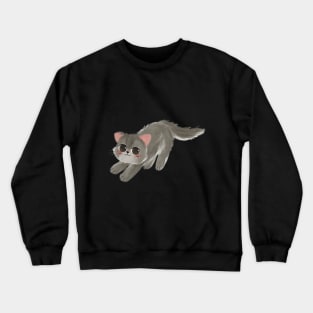 Timmy the Grey cat Crewneck Sweatshirt